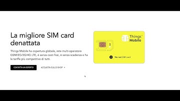 Things Mobile: Come acquistare una SIM denattata per IoT e M2M