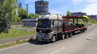 Mercedes-Benz - 20 Ton Train Axles delivery | Euro Truck Simulator 2 Gameplay