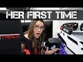 WIFE'S FIRST TIME using VR in the Sim Racing Rig!