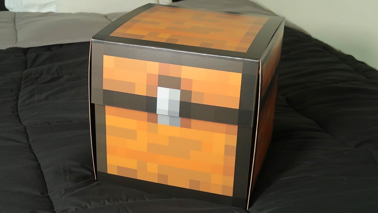 They Sent Me a MINECRAFT CHEST in REAL LIFE! - YouTube