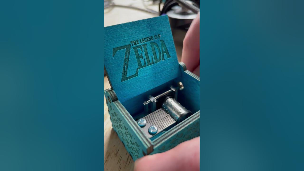 Zelda music box + Keychain △ Ocarina of Time △ Song of Storms