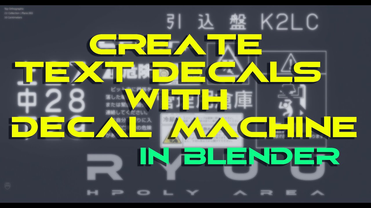 How To Create Text Decals In Blender With Decal Machine Create Text Blender Blender Tutorial How To Create Text Decals In Blender With Decal Machine Create Text Blender Blender Tutorial