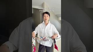 How to tie an Hermes silk scarf bag✨#fashion #style