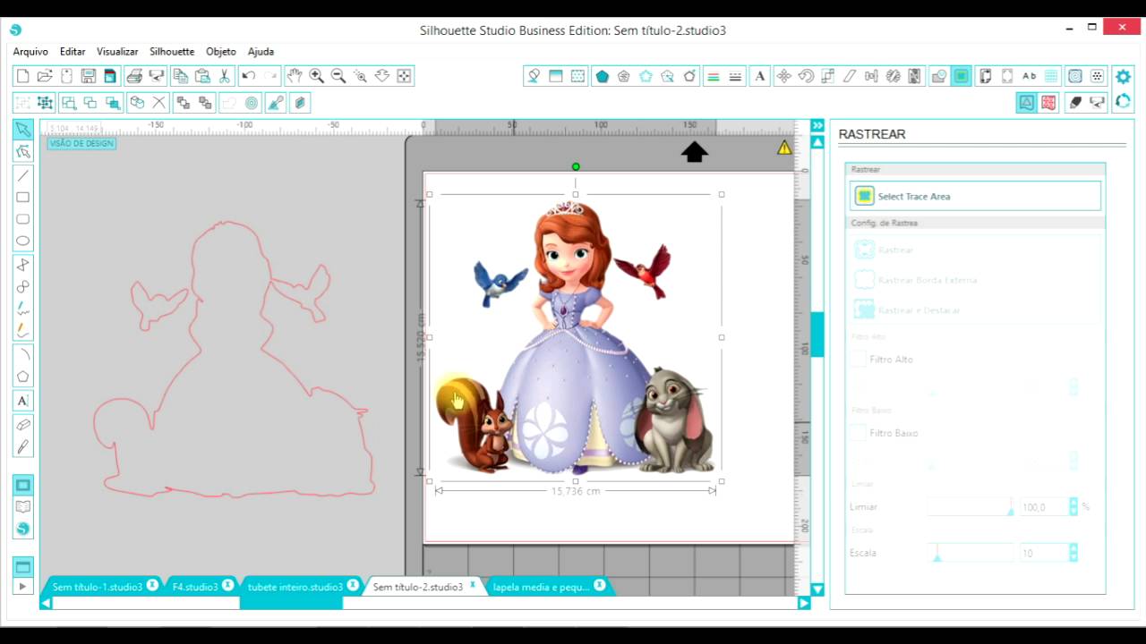Como rastrear Imagens soltas Silhouette