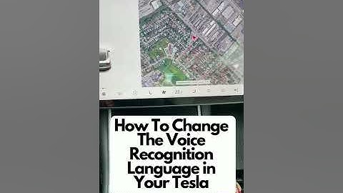 How To Change The Voice Recognition Language in your #Tesla? #shorts