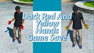 Dark Red And Yellow Hands Game Save (Skate 3 2020)