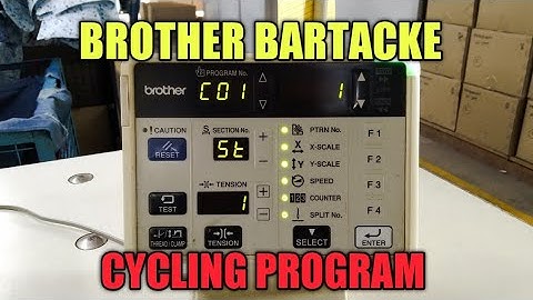 how to set cycling program# brother ke-430f
