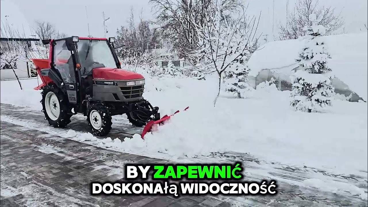 Zestaw Zimowy Yanmar AF22 + Pług  śnieży 1,5m +  Piaskarko-Solarka 300L Strumyk