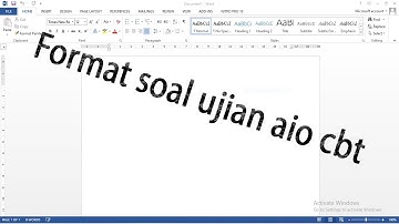 Cara membuat format soal aio cbt untuk ujian sekolah berbasis komputer