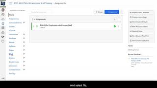 How to Upload a File to a Canvas Course for Instructors