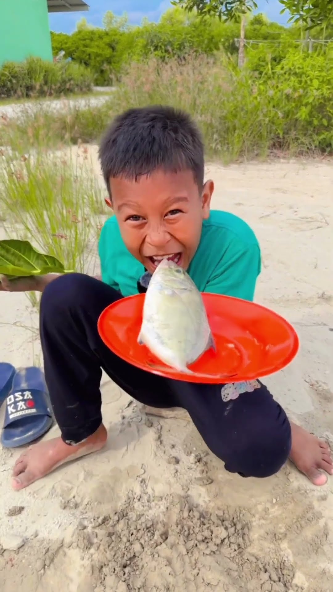Ajaib bikin ikan dari tanah ??