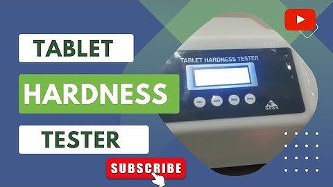 Tablet Hardness Tester/ Tablet hardness tester with mathematical calculation