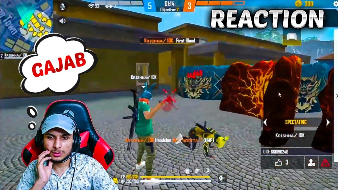 NON STOP GAMING OP FULL LIVE REACTION ON MY 1V4 GAMEPLAY😍😍😍|