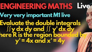 multiple integrals live|m1important Problems live#m1R23live#M1R25live#engineeringmathematics#riddle