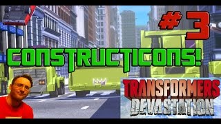Transformers Devastation Playthrough - Part 3 - Constructicon Battles!