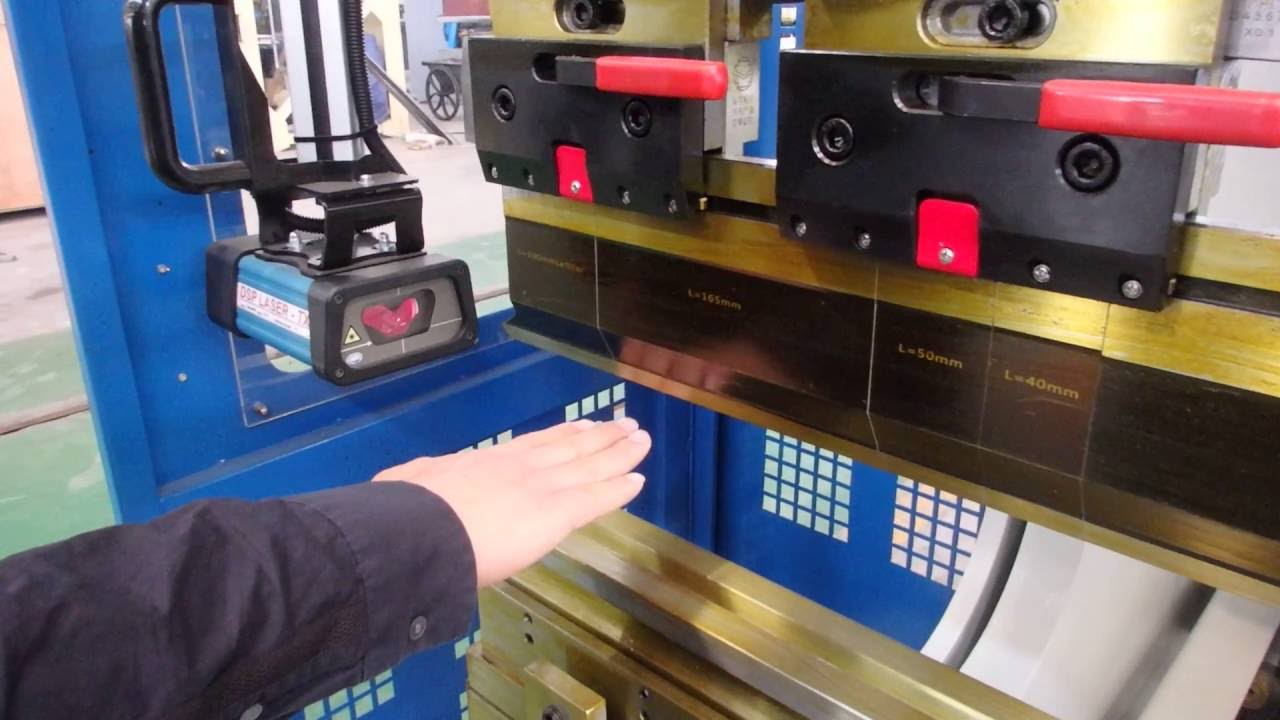 Testing on CNC Press Brake laser safety system YouTube