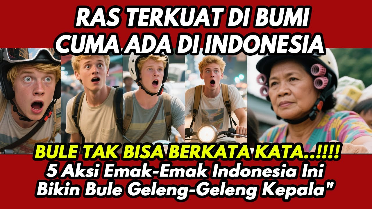 BULE SYOK KETEMU PENGUASA JALANAN!! 5 Aksi Emak-Emak Indonesia Ini Bikin Bule Geleng-Geleng Kepala
