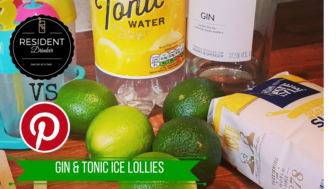 Gin &Tonic Ice Lollies | PINTEREST HACK