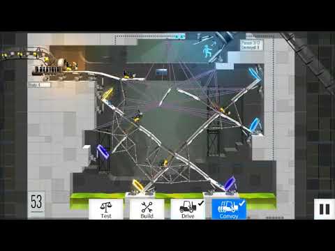 Bridge Constructor Portal Level 53 Walkthrough