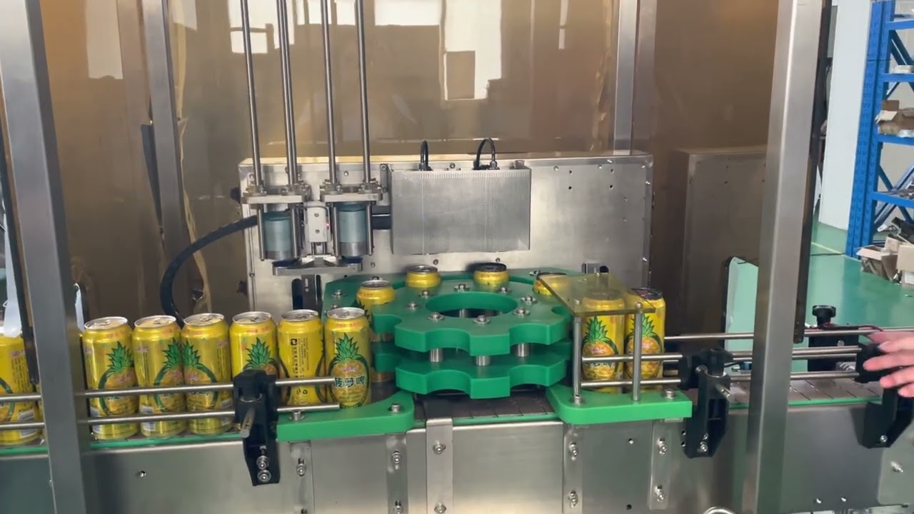 Automatic safety protection beverage beer can aluminum foil lid cap sealing covering machine