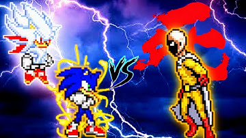 Sonic Chaos OP (all form) & Shadic (all form) VS Accurate Saitama in Jump Force Mugen🤩