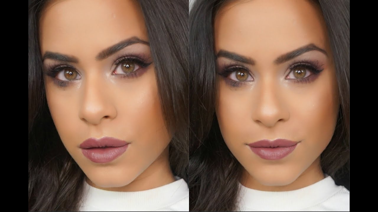 Purple Mauve Makeup Tutorial Carli Bybel Palette YouTube