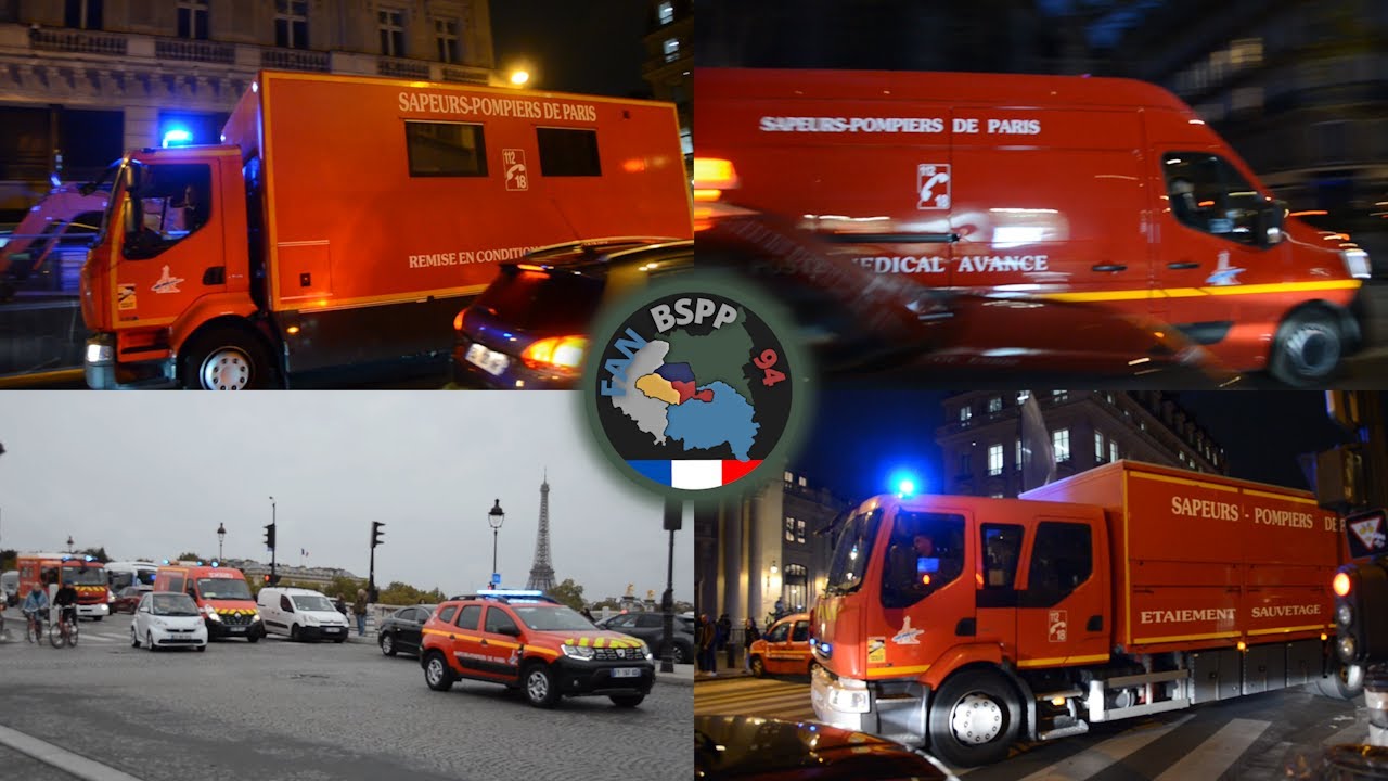 VRCP, CESD, VPMA, DUSTER, FPTL, PS, VSAV I BSPP Emergency Response In PARIS