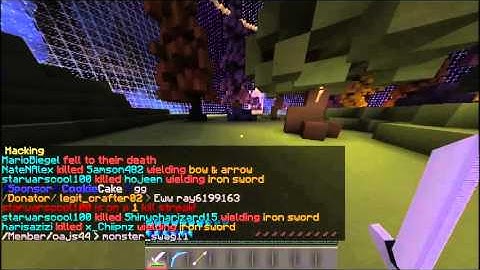 Minecraft: Kit PvP x_chiipnz hacking and using aimbot