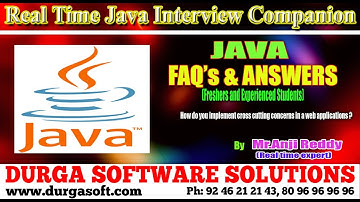 How do you implement cross cutting concerns in a web applications ?