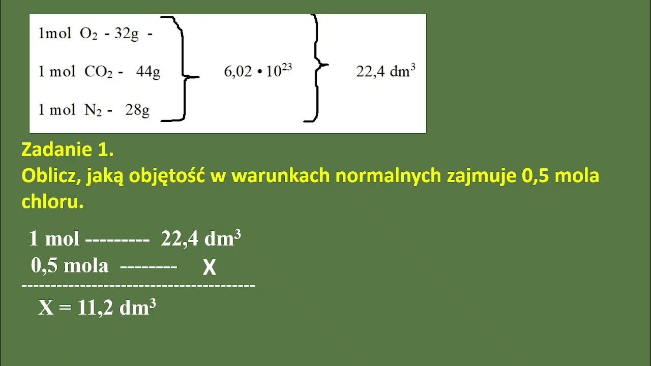 Proszę Państwa Do Gazu Pytania I Odpowiedzi Objętość molowa gazów w warunkach normalnych. - YouTube