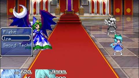 RPG Maker 2k3: Touhou Project - Reimu & Cirno Status Test Vid