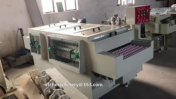 developing washing drying machine for etching process can use acid or alkaline chemical