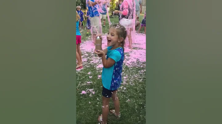 Silly String Gender Reveal