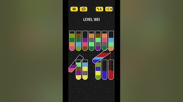 Water sort puzzle level 1651