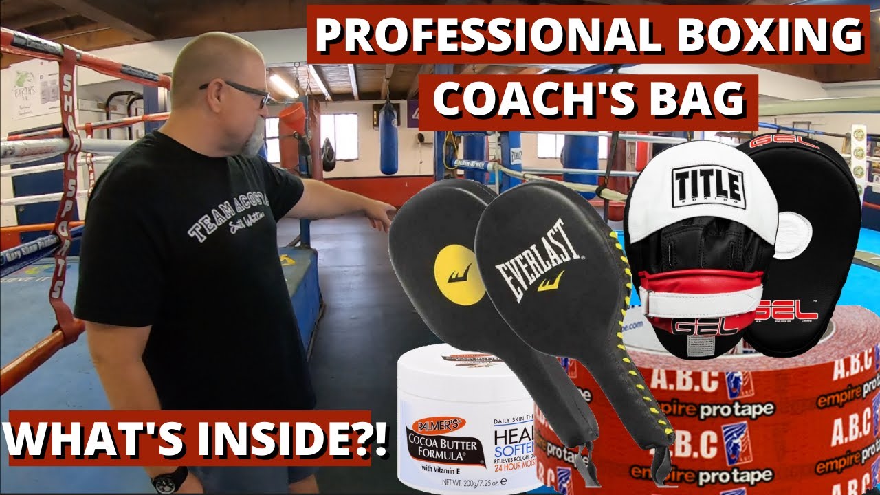 Professional Boxing Coach's Bag | What's inside?! - YouTube