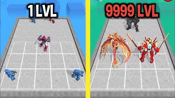 MAX LEVEL in Merge Craft Robot Game