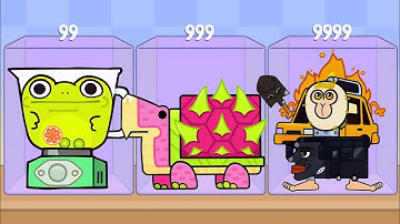 Merge Drop Master (Italian Brainrot 13) - Tung Tung Sahur - Suika Game Gameplay Walkthrough 