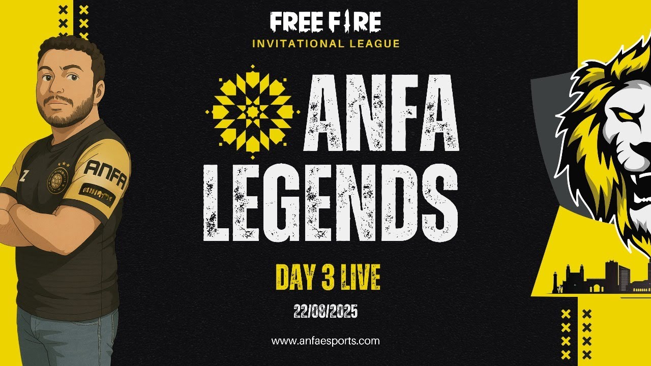 ANFA LEGENDS Free Fire Tournament – Day 3 | Morocco’s Top 15 Teams | $100 Prize