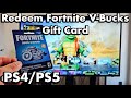 How to Redeem Fortnite V-Bucks Gift Card to PS4/PS5 (step by step)