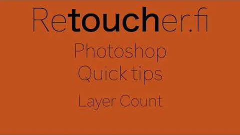 Photoshop quick tips Layer Count