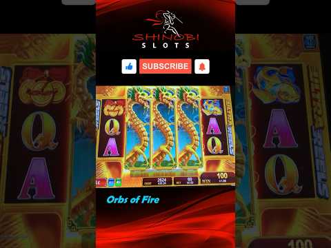 100x Win on the First Bonus Spin! Orbs of Fire slot by Konami #shinobislots #shorts #orbsoffire