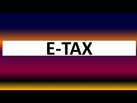 E-Tax/ኢ-ታክሰ(Electronics Payment System For Tax)