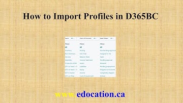 Microsoft Dynamics 365 Business Central: How to Import Profiles