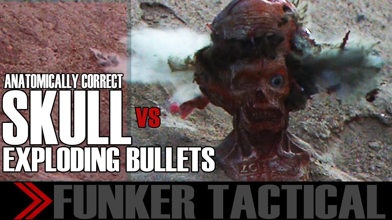 44 Exploding Bullets Detonates Inside Skull Slow Motion Youtube