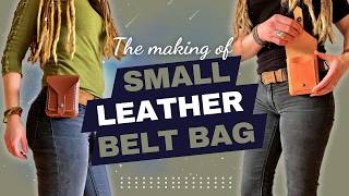 How to Craft a LEATHER BELT BAG | EDC Belt Pouch | PDF Pattern
