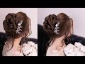 #weddinhairstyle #bridalhairstyle  BRIDAL  HAIRSTYLE TUTORIAL STEP BY STEP