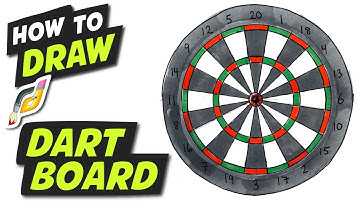 How to Draw DART BOARD - Fun Easy Simple Beginner