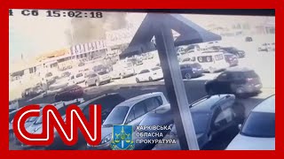 Security cam shows moment hardware store was hit by Russian missile