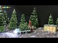 Diorama - Miniature Christmas Tree Farm　ミニチュア冬の風景作り　クリスマスツリーの出荷作業をする人たち