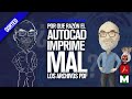 Mi autocad imprime mal